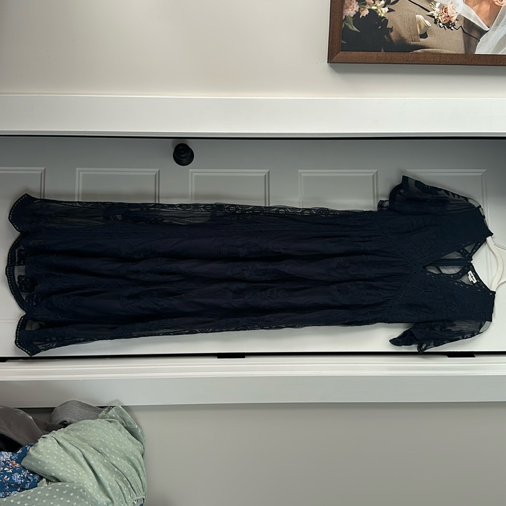 Navy Blue Maxi Dress
